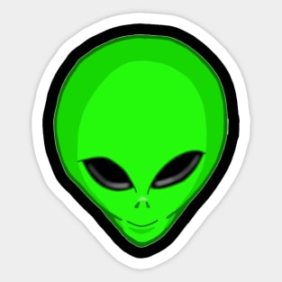 Alien head Sticker